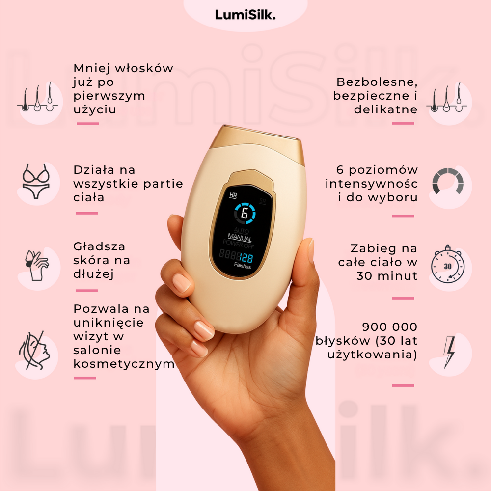 Korzyści urządzenia Lumina IPL: bezbolesna, szybka i skuteczna depilacja całego ciała